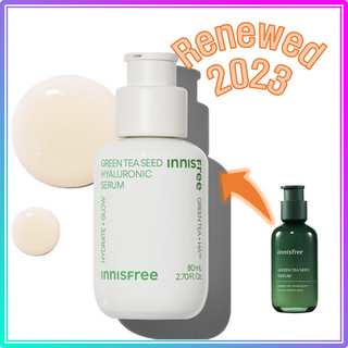 [ใหญ่] อินนิสฟรี กรีน ที ซีด ไฮยาลูรอน เซรั่ม / [Large] innisfree Green Tea Seed Hyaluronic Serum 80mL (2023 AD)