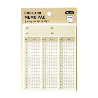 [ARTBOX] From Korea แผ่นบันทึก OMR Memo Pad