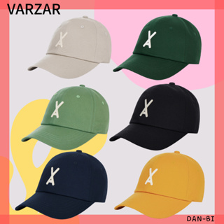 [VARZAR] หมวกแก๊ป VA Applique Over Fit Ball Cap UNISEX / 7 สี / ฟรีไซซ์ / เอฟเฟกต์รูปลักษณ์เล็ก / ทุกวัน / สไตล์เกาหลี / เริ่มสะสมเอสเซนส์