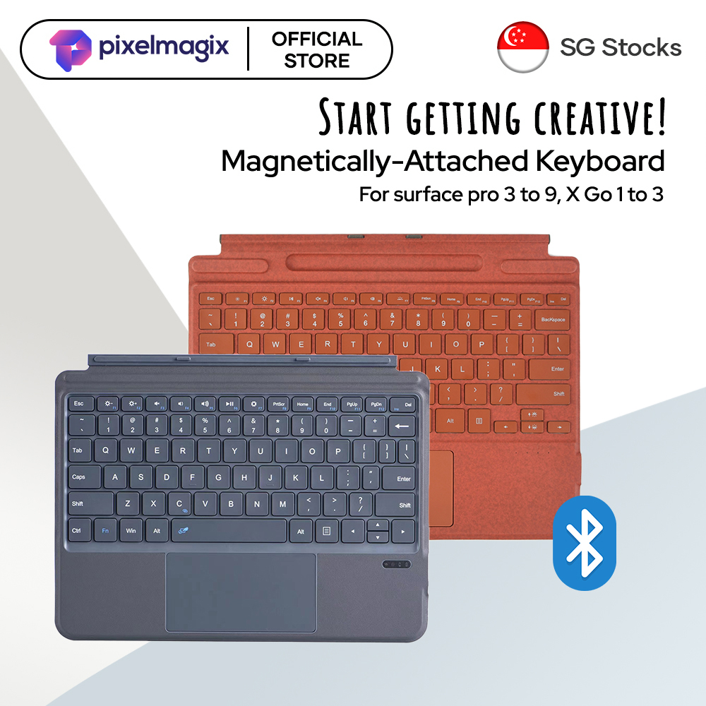 [ผู้ขาย Sg] คีย์บอร์ด Pixelmagix สําหรับ Microsoft Surface Pro & Go ...