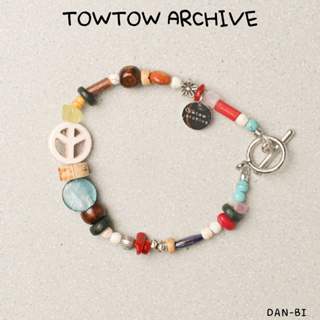 [TOWTOW Archive] ตัวยึดสัญลักษณ์ PEACEMARK / เทอร์ควอยซ์ / ไอวอรี่ / สินค้าเกาหลี