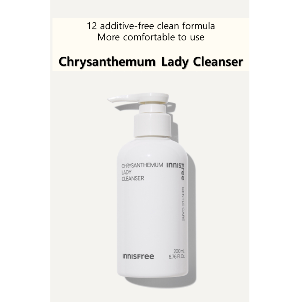 อินนิสฟรี-ดอกเบญจมาศ-น้ำยาทำความสะอาดเลดี้-innisfree-chrysanthemum-lady-cleanser-200ml-2023-ad