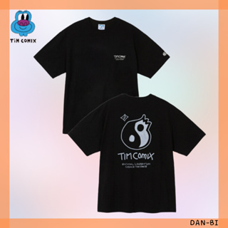 [TIMCOMIX] Unisex BROKEN YINYANG SS T-SHIRTS / 2 สี / ของแท้ 100% / ขายดี ตอนนี้! / สินค้าเกาหลี / ทุกวัน