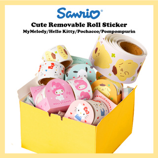 [Sanrio] สติกเกอร์ ลาย MyMelody Hello Kitty Pochacco Pompurin น่ารัก ลอกออกได้ สําหรับติดตกแต่ง