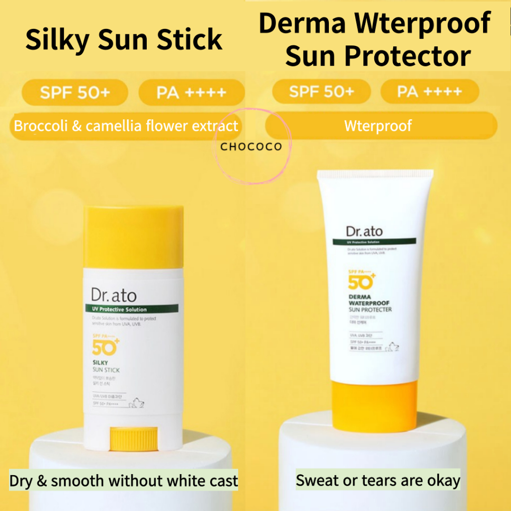 เกาหลี-dr-ato-spf50-pa-ครีมกันแดด-derma-wterpfroof-กันแดด-ewg-ระดับสีเขียว