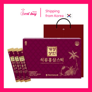 Gaeseong Gangin โสมทับทิม สีแดง (10 มล. x 30 แท่ง) + ถุงช้อปปิ้ง