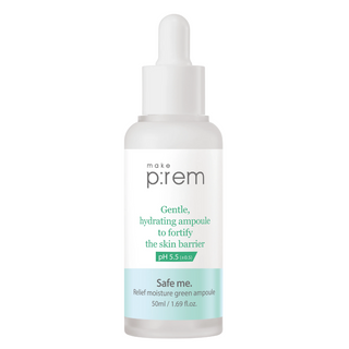 Make p:rem Safe Me Relief Moisture Green Ampoule Serum เซรั่มบํารุงผิวหน้า 1.69 fl.oz / 50 มล.