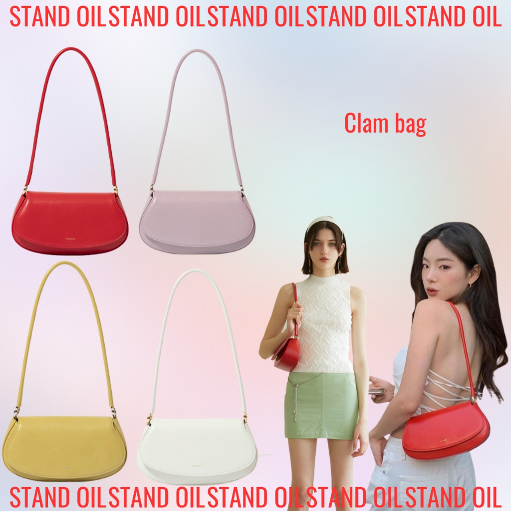standoil-กระเป๋าหอย-4-สี-ของแท้-100-สินค้าเกาหลีใต้-อารมณ์ดี