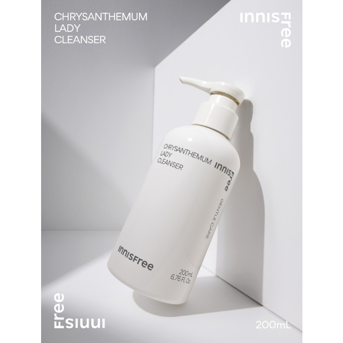 อินนิสฟรี-ดอกเบญจมาศ-น้ำยาทำความสะอาดเลดี้-innisfree-chrysanthemum-lady-cleanser-200ml-2023-ad