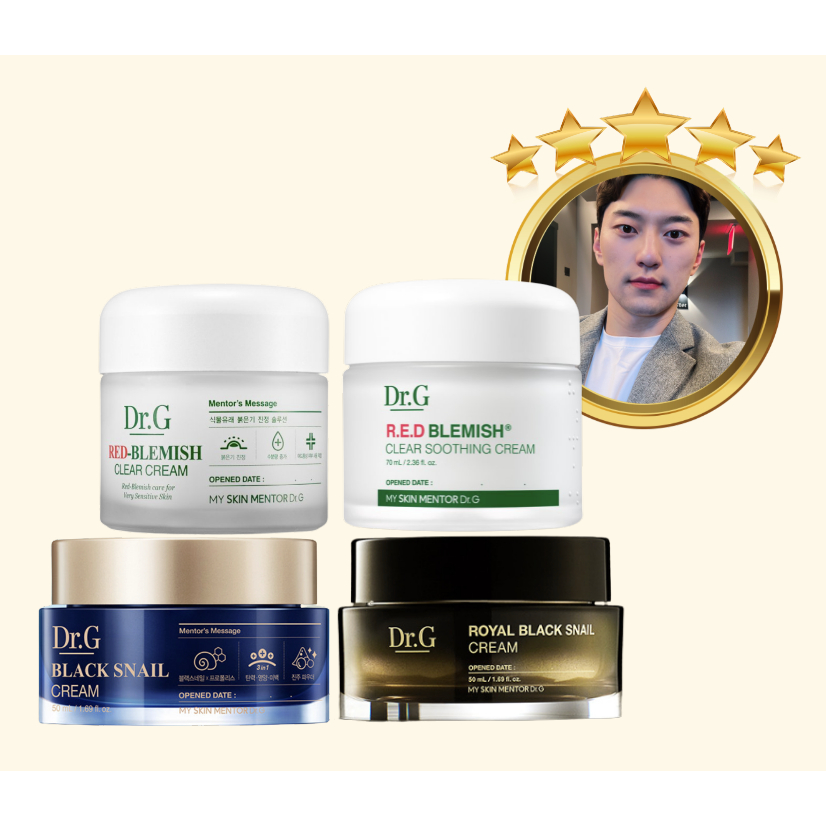 dr-g-korea-top-4-ขายดี-ครีมหอยทาก-สีแดง-ครีมใส-ครีมผ่อนคลาย-ครีมหอยทากดํา-รอยัลแบล็ค-ครีมหอยทาก