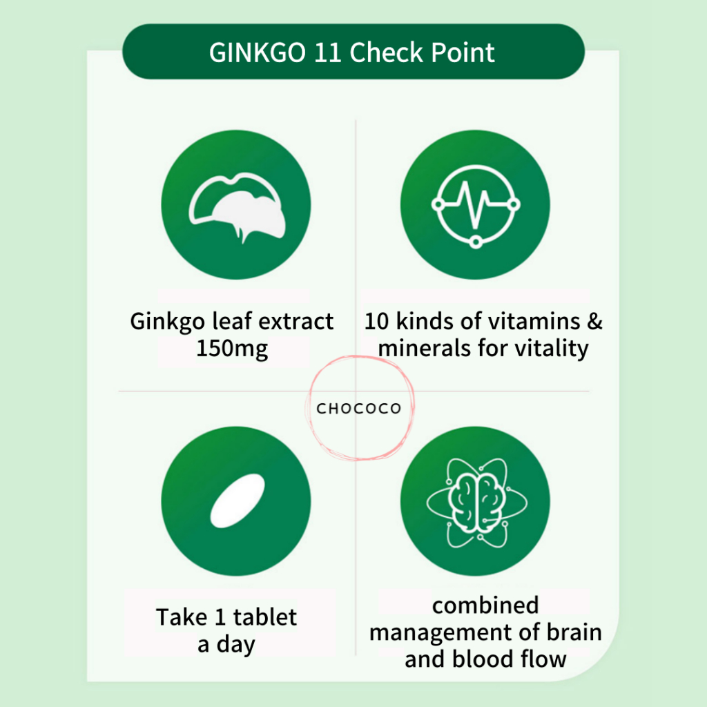 เกาหลี-ginkgo-11-600-มก-30-เม็ด-สารสกัดจากใบแปะก๊วย-150-มก-ประกอบด้วย-10-วิตามินและแร่ธาตุ-การไหลเวียนโลหิต-การจัดการการไหลเวียนของเลือด