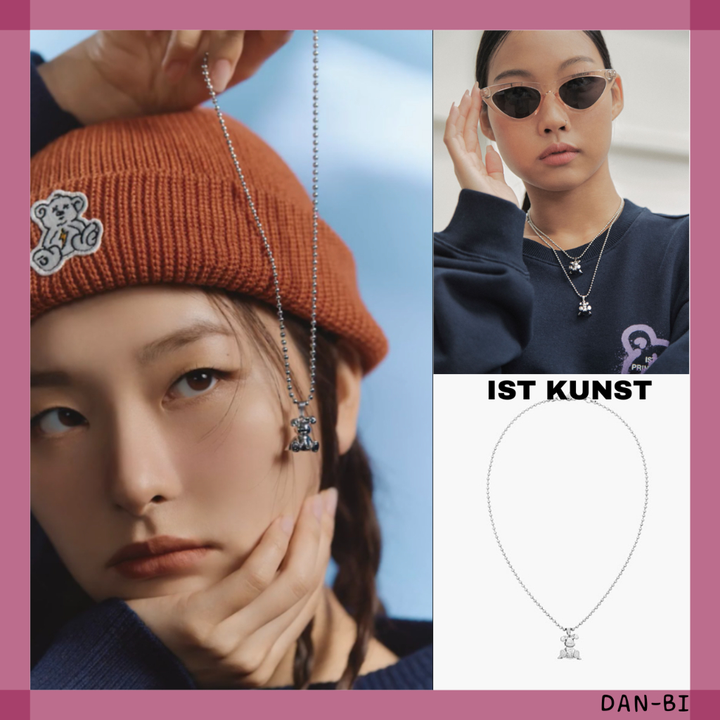 redvelvet-seulgi-pick-istkunst-heart-rabbit-necklace-silver-ของแท้-100-ผลิตภัณฑ์เกาหลี-สร้อยคอกระต่ายน่ารัก