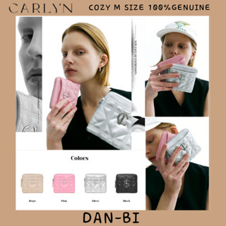 [CARLYN] Carlyn CUBE WALLET ของแท้ 100% 4 สี DALIY / JENNY JISOO WENDY SEOIGI / BEIGE SLIVER สีดํา สีชมพู