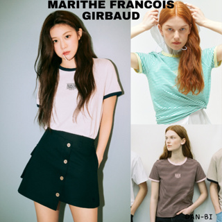 [MARITHE Francois GIRBAUD] W CLASSIC LOGO RINGER TEE / 4 สี / ของแท้ 100% / ขายดีมาก / ส่งจากเกาหลีใต้ / DANBI SHOP