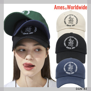 [AMES-WORLDWIDE] Ames ROUND LOGO CAP / 3COLOR / FREE / สินค้าเกาหลี / ของแท้ 100% / อารมณ์ดี