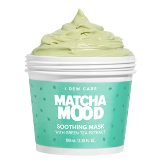 I DEW CARE Macha Mood Soothing Green Tea Wash-Off Mask 3.38 fl.oz / 100ml (วันหมดอายุ: ตุลาคม 2025)