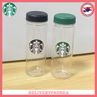 【 Starbucks 】Starbucks Korea 2023 ขวดน้ําเย็น 500 มล. (สีเขียว/สีดํา)