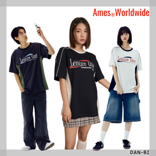 [AMES-WORLDWIDE] Leisure TIME TEE / 6COLOR / 3SIZE / เสื้อแขนสั้น / สินค้าเกาหลี / ของแท้ 100%