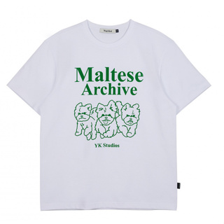 [*SEVENTEEN - Mingyu] [WAIKEI] เสื้อยืดแขนครึ่ง พิมพ์ลายกราฟฟิค Maltese archive line ของแท้ 100% / สินค้าเกาหลี