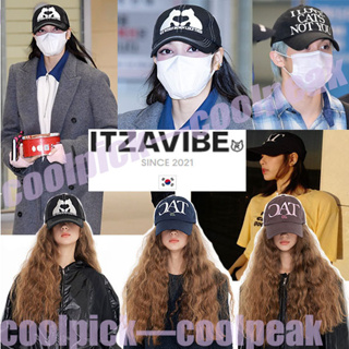 [สินค้าของแท้จากเกาหลี Blackpink LISA NCT MARK ITZAVIBE limited edition ballcap bucket hat ] cool attitude LOVE CAT N.YOU CAP หมวกแก๊ป แฟชั่นสไตล์เกาหลี สําหรับผู้หญิง