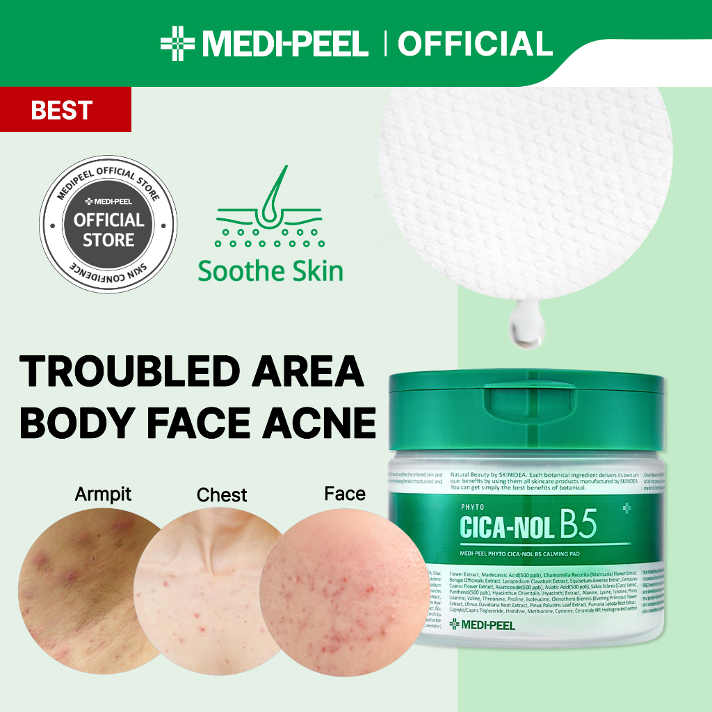 MEDIPEEL Acne Scars Phyto CicaNol B5 AHA BHA Calming Pad 270ml Shopee