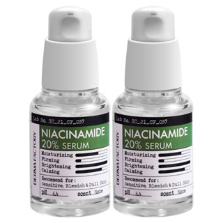 Derma FACTORY Niacinamide เซรั่ม 20% 1.01 fl.oz / 30 มล. เซตสุดคุ้ม (2 แพ็ก) วันหมดอายุ: 2026.05