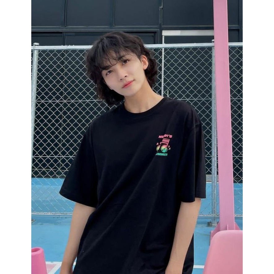 seventeen-jeong-han-pick-nerdy-unisex-music-oversized-t-shirts-3color-4size-short-sleeves-สินค้าเกาหลี-ของแท้-100