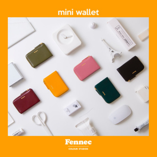 [FENNEC] กระเป๋าใส่บัตร ขนาดเล็ก + กระเป๋าเงิน / ของขวัญ สําหรับผู้หญิง สไตล์น่ารัก สไตล์เกาหลี