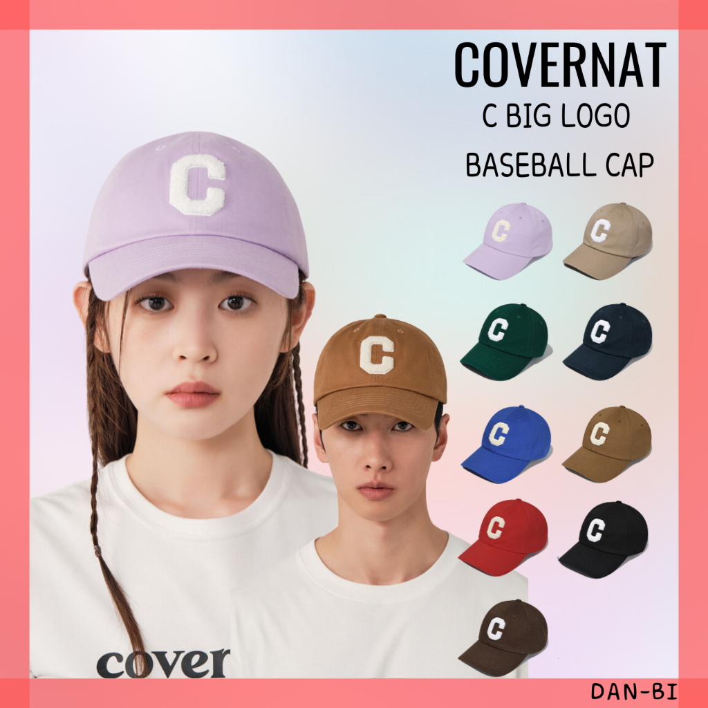 หมวกแก๊ป-blackpink-lisa-covernat-หมวกแก๊ปโลโก้-baseball-ขนาดใหญ่-unisex-9-สี-ฟรีไซซ์-สินค้าเกาหลีใต้-ของแท้-100