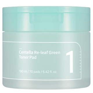 Numbuzin No.1 Centella Re-Leaf Green แผ่นโทนเนอร์ (70 แผ่น) วันหมดอายุ: 2026.03