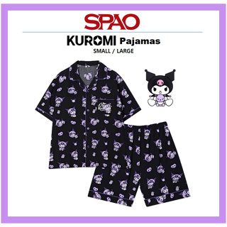 [SPAO] Kuromi ชุดนอน สีดํา ขนาดเล็ก / ขนาดใหญ่