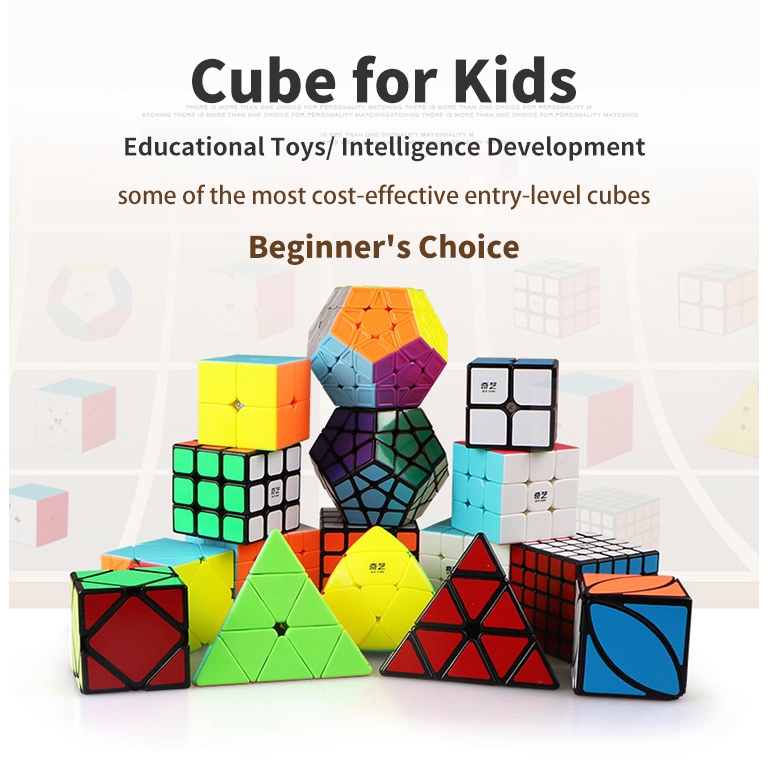 Qiyi Cubes/ของเล่นเพื่อการศึกษาสมอง easer/2x2/3x3/4x4/5x5 Super Smooth ...