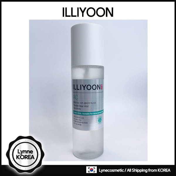 ILLIYOON Cica Trouble Clear Body Mist 200ml - Professional 7-Day Acne and Blemish Care