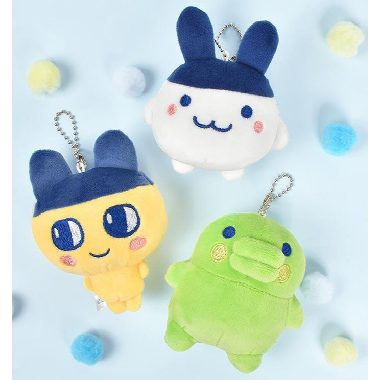 [ของแท้] Tamagotchi Cute Mascot Plush Keyring 9cm Mametchi Kuchipatchi ...