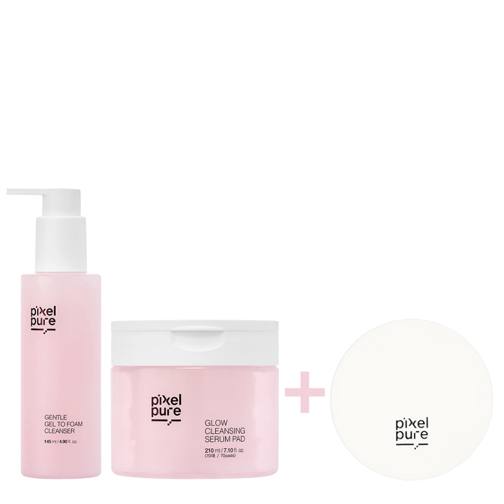 Pixelpure Gentle Glow Cleanser Set(คลีนเซอร์ 145มล. + แผ่นทําความสะอาด ...