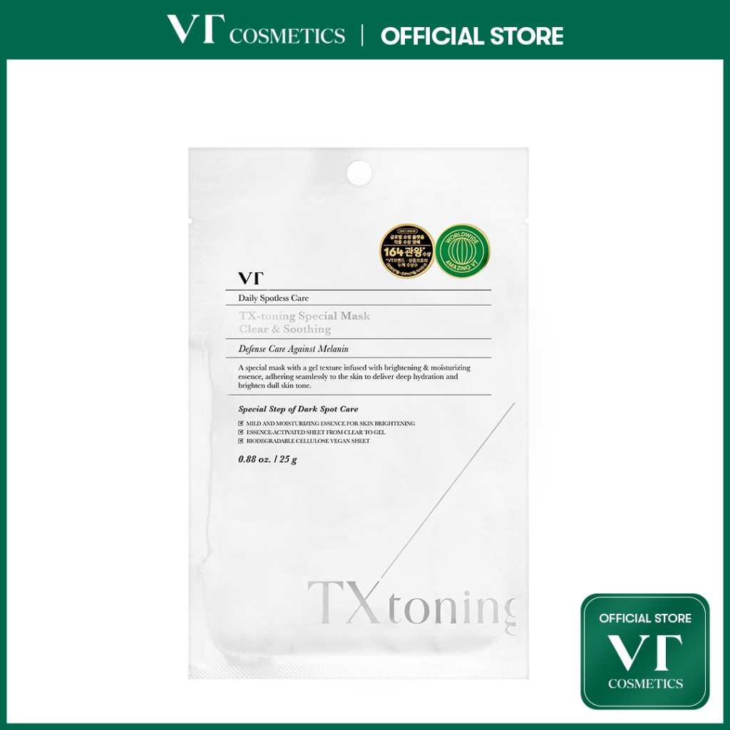 [VT] Tx-toning Special Mask 25g*1pcs Tranexamic Acid, เมลานิน & รอยดํา ...