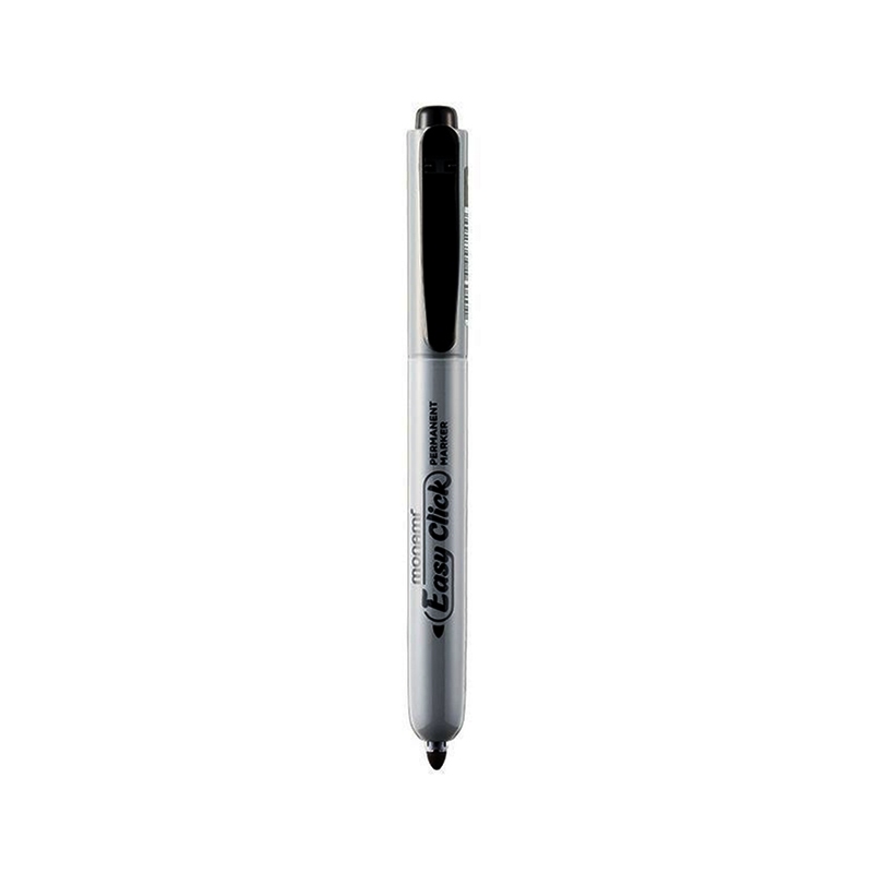Monami Easy Click Permanent Marker Knock Type Clip Pen สีดํา / น้ําเงิน ...