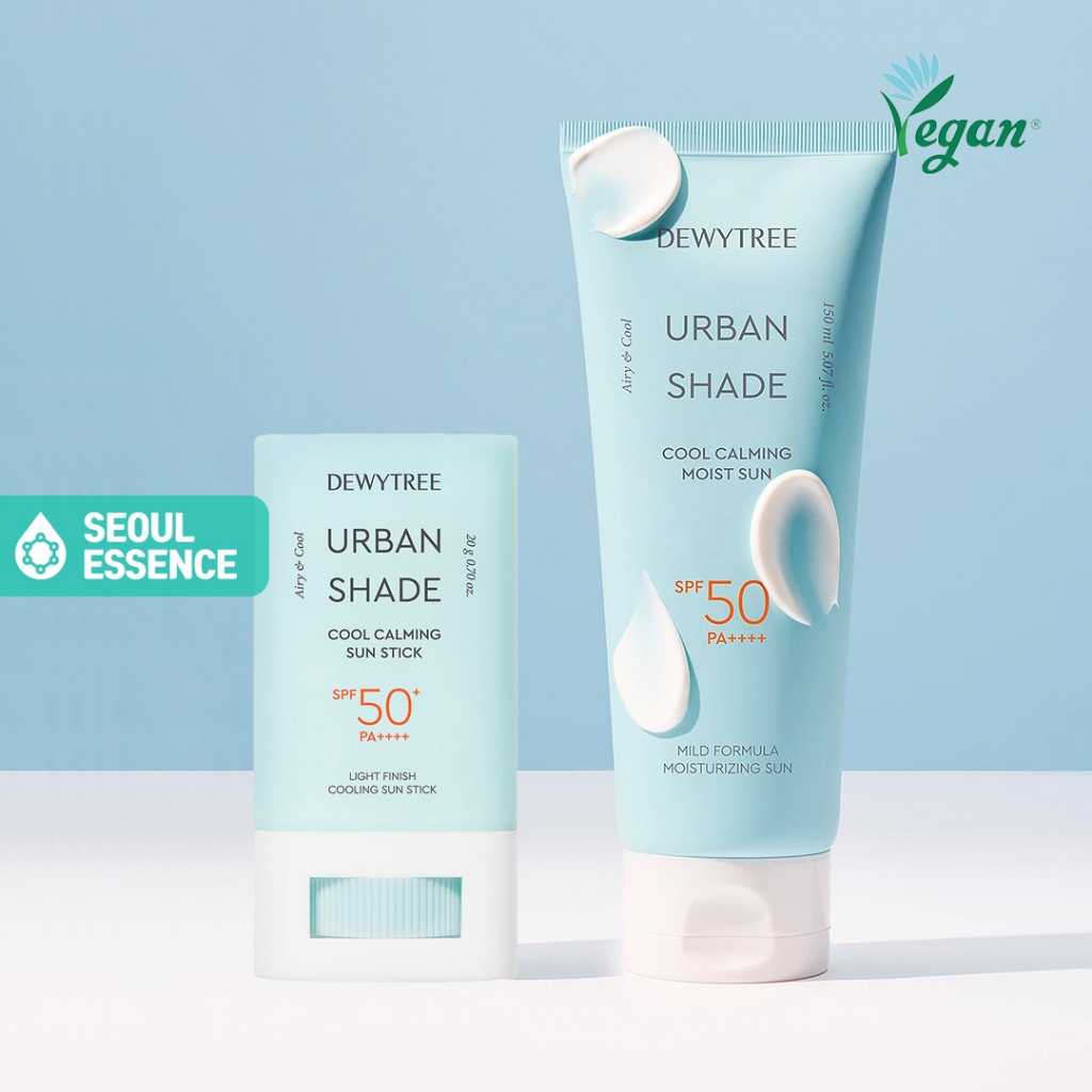 DEWYTREE Urban Shade Cool Calming Sun Stick 20g / Moist Sun 150ml SPF50 ...