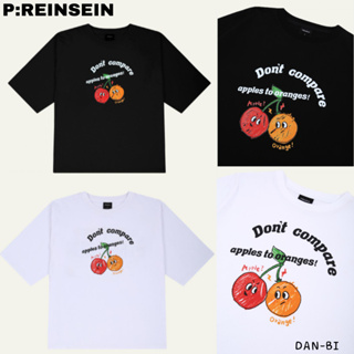 *SEVENTEEN Jeonghan PICK [P:REINSEIN] เสื้อยืด ลายเชอร์รี่ โอเวอร์ฟิต / 2 สี / ของแท้ 100% / สินค้าเกาหลี