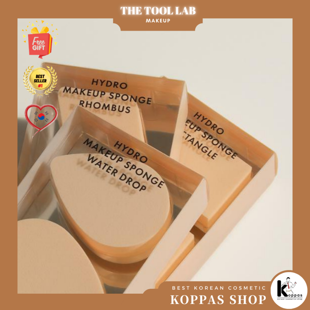 THE TOOL LAB Hydro Makeup Sponge ฟองน้ําแต่งหน้า ไฮโดร 2 ชิ้น 3 แบบ