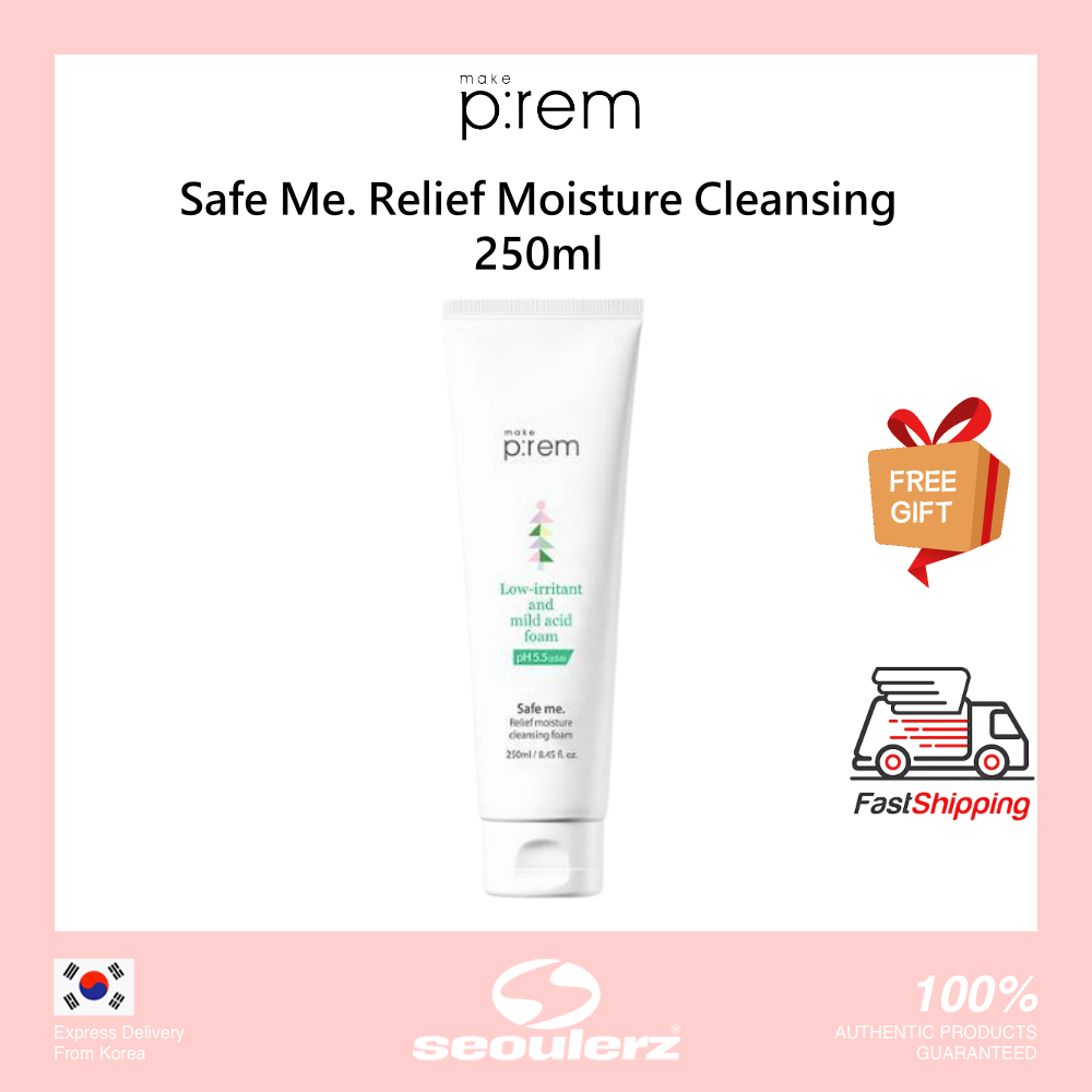[make p:rem] Safe Me. Relief Moisture Cleansing Foam 250ml โฟมล้างสิ่ง ...