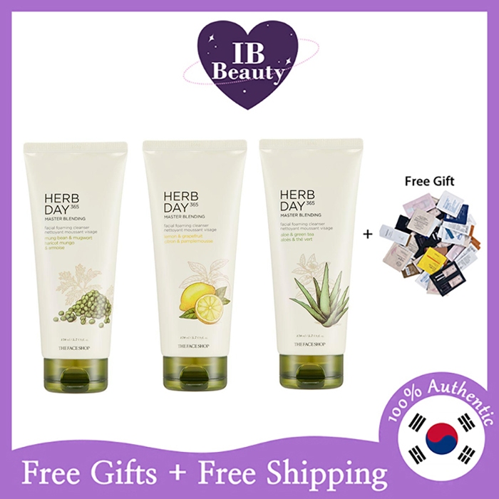 [THE Face SHOP] Herb Day 365 Master Blending โฟมล้างหน้า 170 มล. / 3