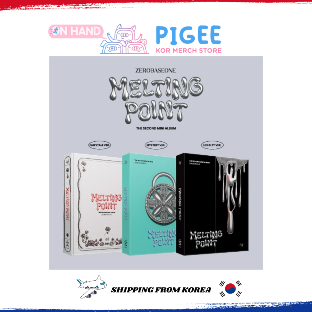 ZB1 ZEROBASEONE KPOP MELTING POINT 2nd Mini Album 3 Ver Set