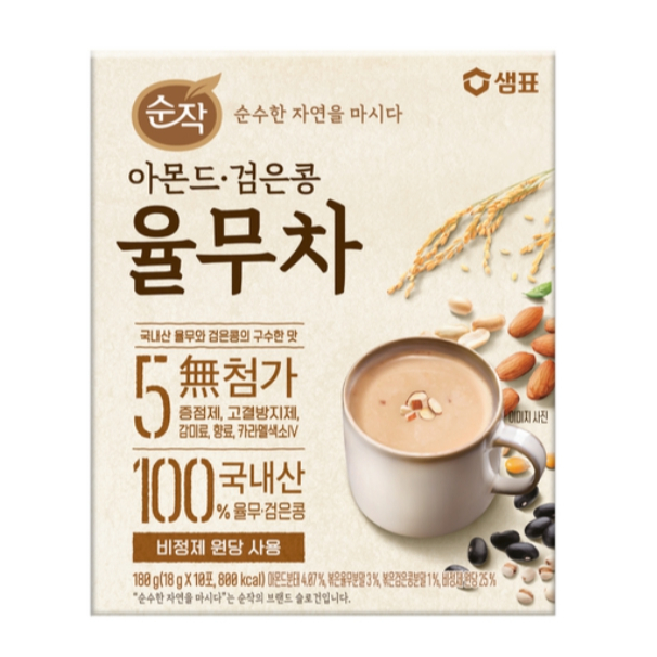 [SEMPIO] Purely Almond Black Bean Yulmucha, 18 g10 แท่ง/1 กล่อง ...