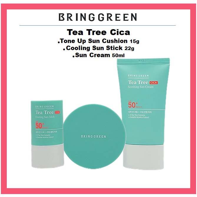 bringgreen-tea-tree-cica-tone-up-sun-cushion-15-กรัม-ครีมกันแดด-ระบายความร้อน-22-กรัม-ครีมกันแดด-50-มล