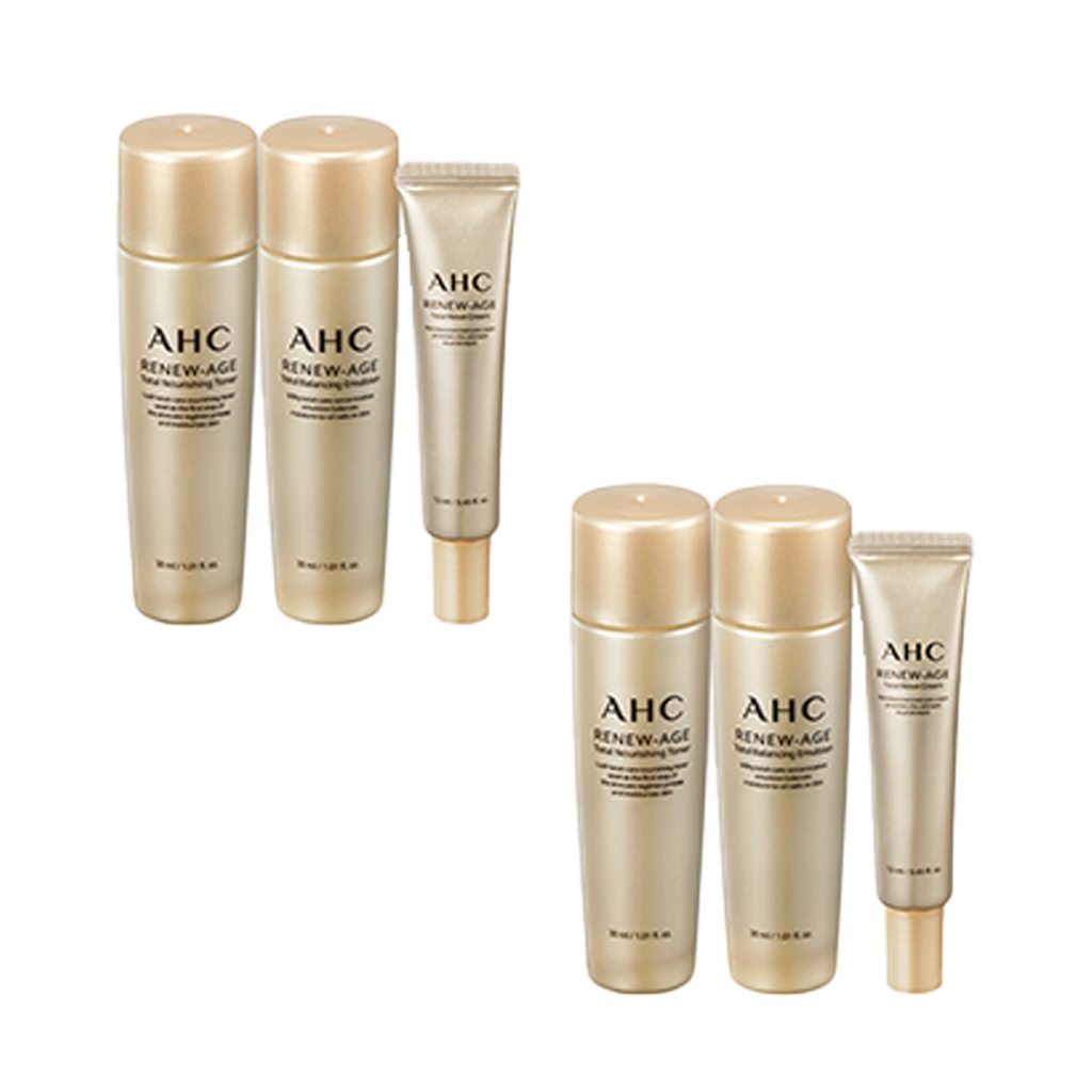 Set De Soins AHC Renew Age Total Skin Care - 5 Produits K-beauty (toner, émulsion, Eye Cream) - Neuf