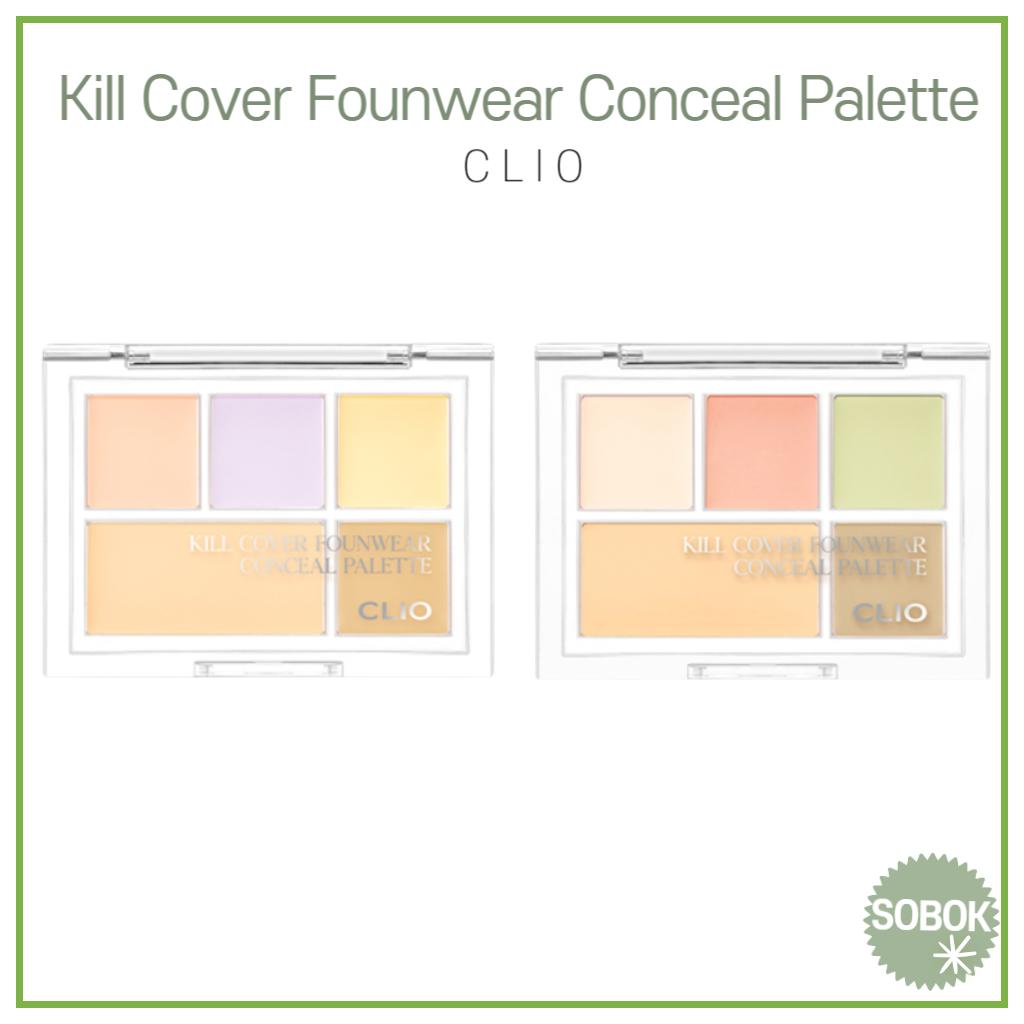 [CLIO] Kill Cover Founwear Conceal Palette pure joy delight concealer คอนซีลเลอร์พาเลท Shopee