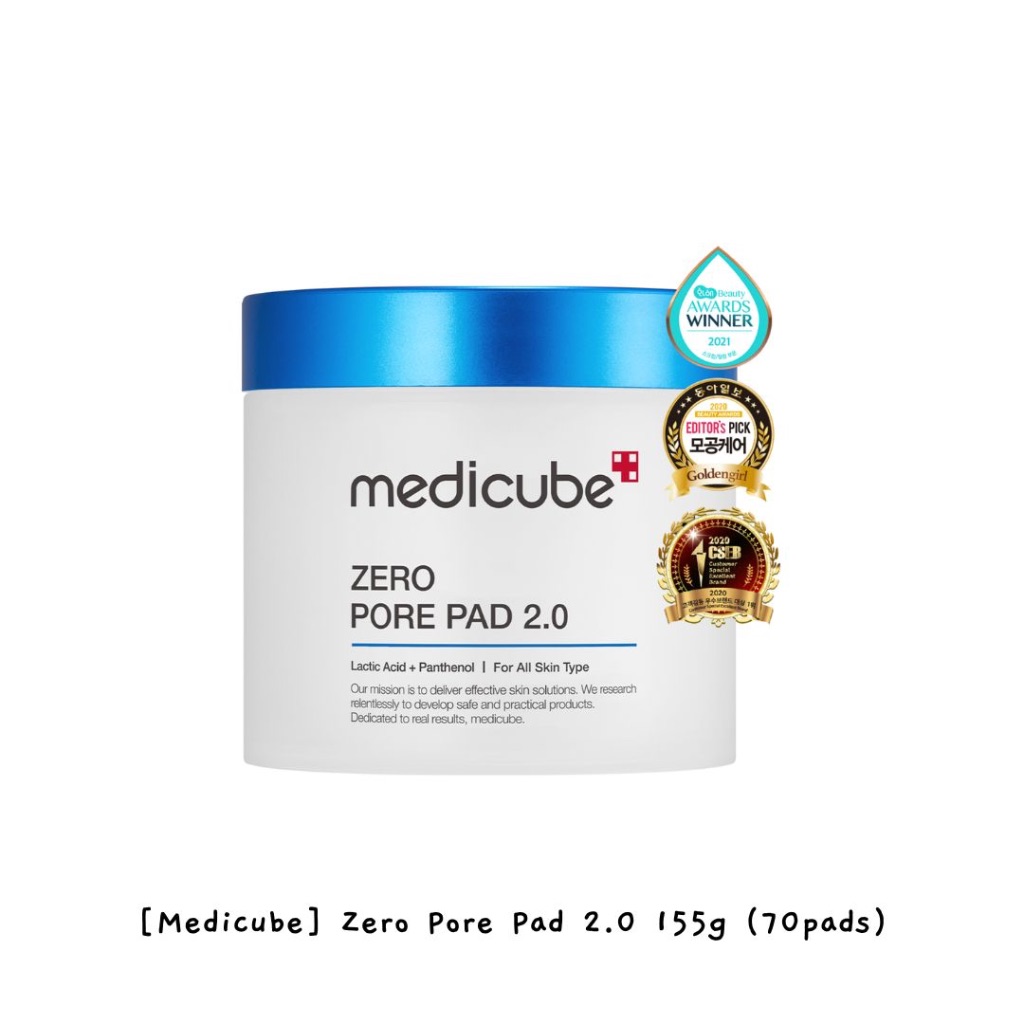 [Medicube] Zero Pore Pad 2.0 155 กรัม (70 แผ่น) / kbeauty Shopee Thailand