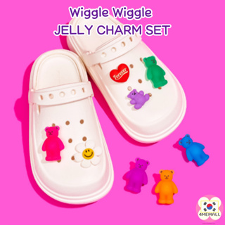 Wiggle Wiggle Jelly Charm - Bear Friends 5P (1 ชุด) ของตกแต่งรองเท้า jibbits