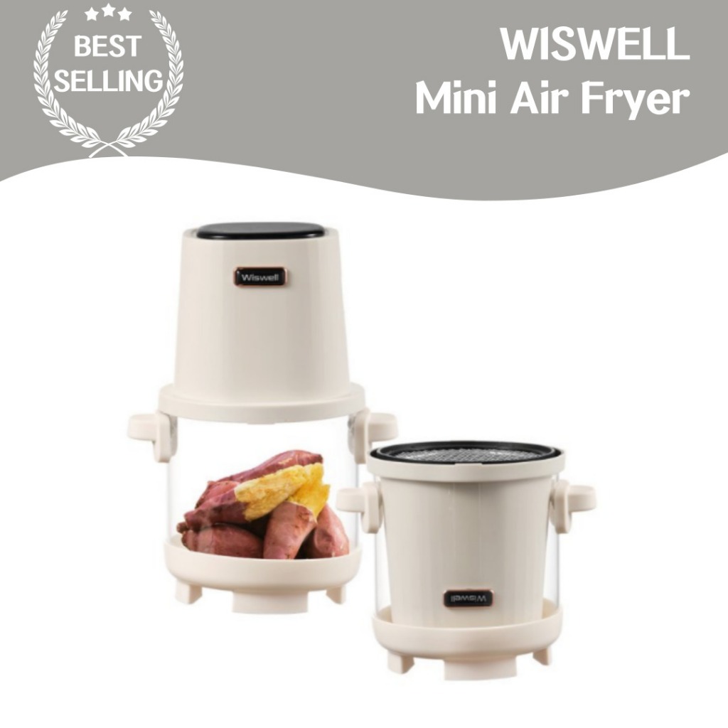 Wiswell หม้อทอดไร้น้ํามัน ขนาดเล็ก พกพาง่าย สําหรับตั้งแคมป์ เดินทาง ...
